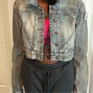 Crop Gray Jacket